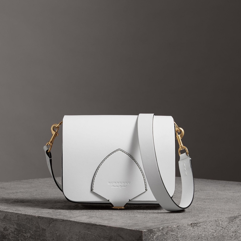 Burberry Large Square Satchel in Leather